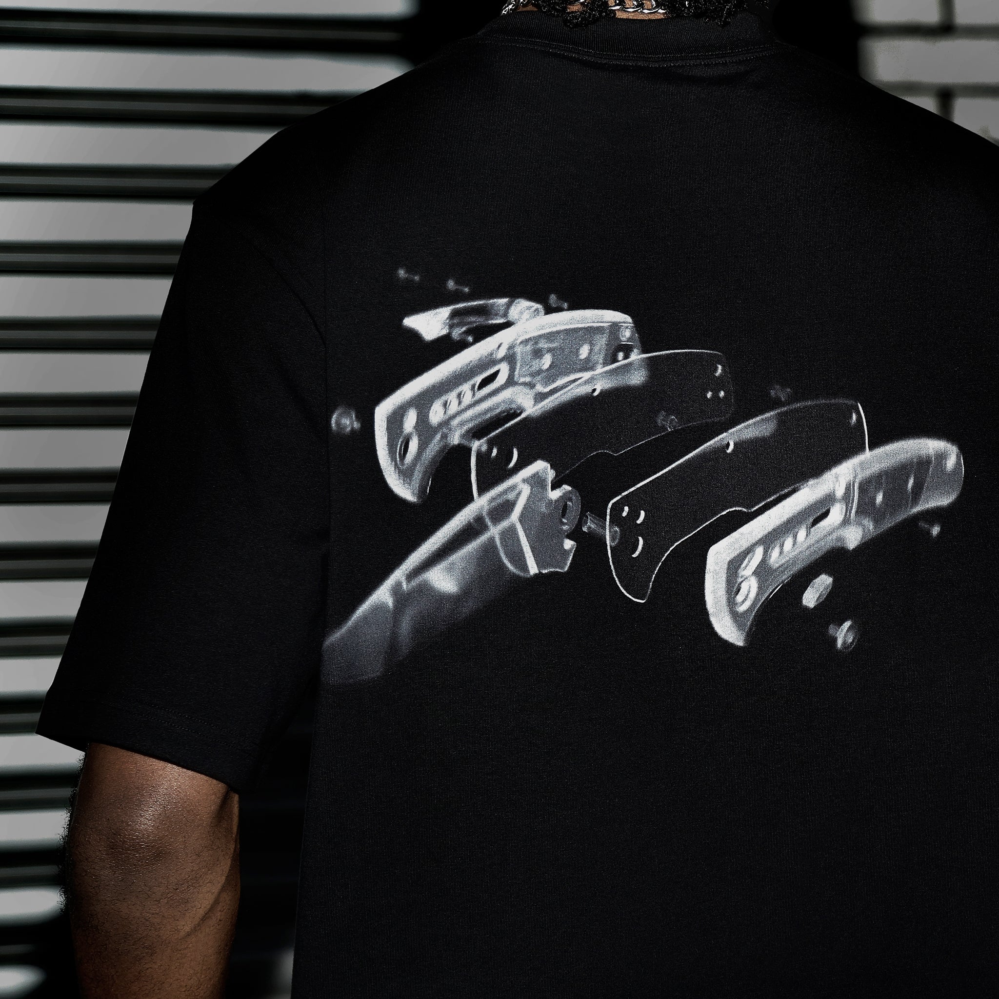 Iron Ethos V3 Graphic Tee: Back View (Model Wearing)