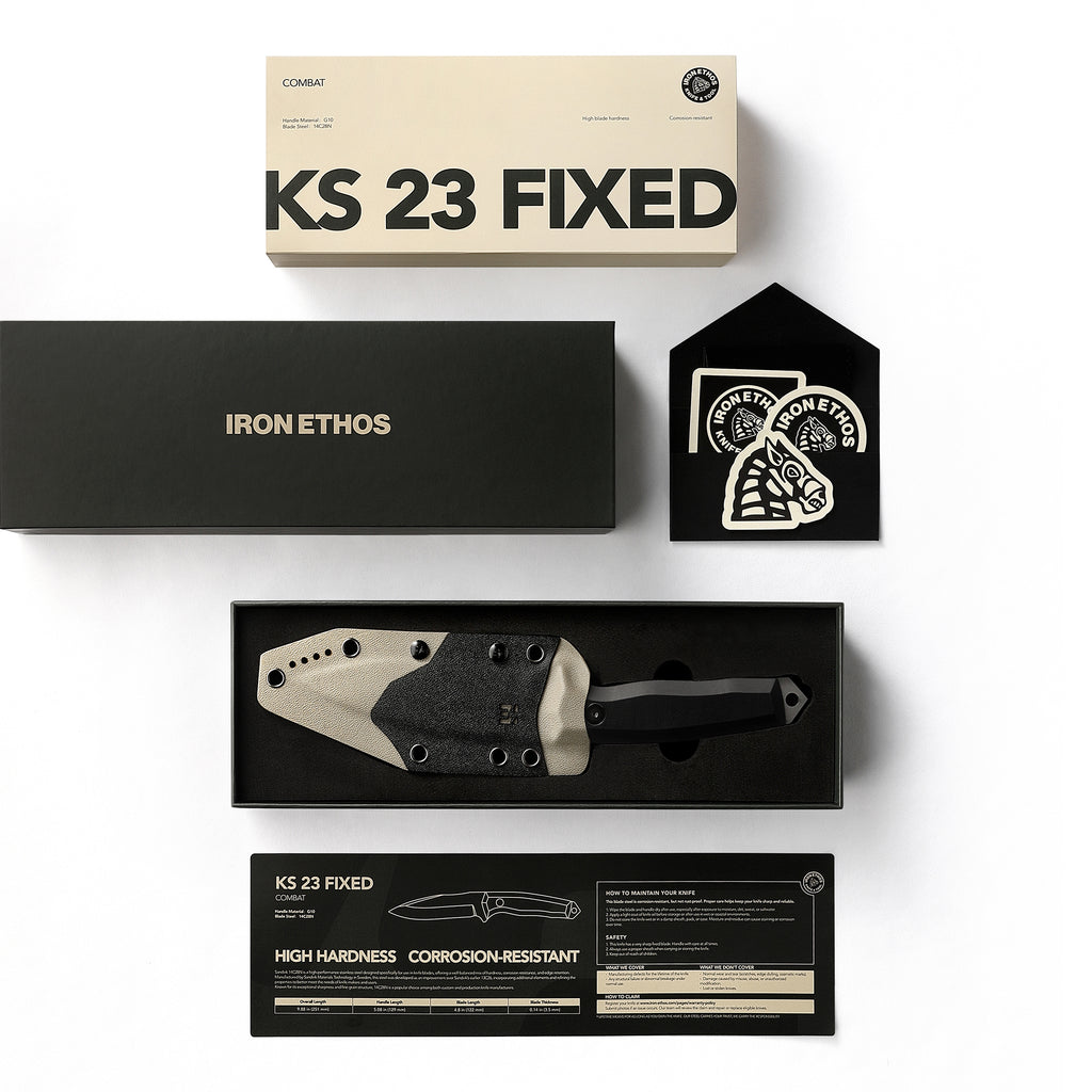 KS-23 Outdoor Fixed Blade - 14C28N Steel & G10 Handle