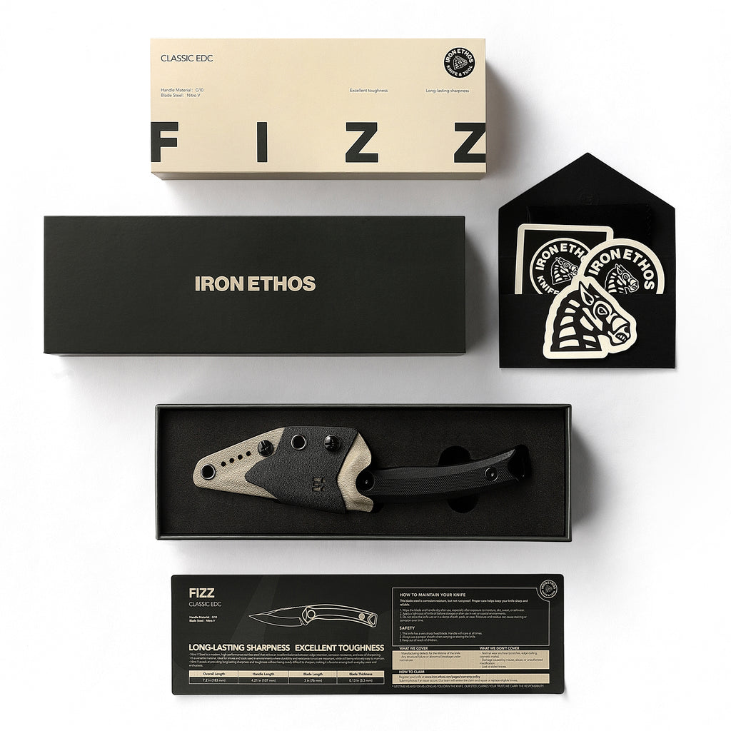 Fizz Fixed Blade | Nitro-V & G10 - Iron Ethos