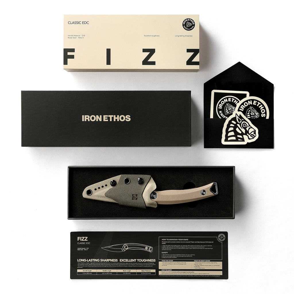 Fizz Fixed Blade | Nitro-V & G10 - Iron Ethos